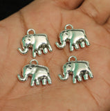 17x19mm German Silver Elephant Charms