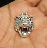 1 Inch German Silver Loin Face Charms