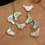 9x15mm German Silver Bird Spacer Beads