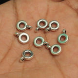 11mm German Silver Round Charms