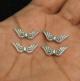 8x21mm German Silver Angle Wings Spacer Beads