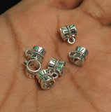 10x6mm German Silver Damroo Charms