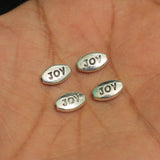 10x6mm German Silver Oval Beads