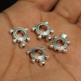 10 Pcs, 15x11mm German Silver Turtle Spacer Beads