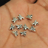 6x8mm German Silver Mosquito Beads