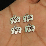 11x12mm German Silver Elephant Charms