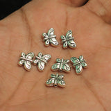 7x10mm German Silver Butterfly Beads