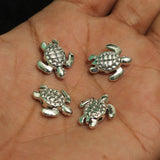 18x16 German Silver Turtle Spacer Beads