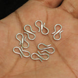 20 Pcs, 14x8 mm Silver S Hook