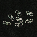 20 Pcs, 14x8 mm Silver S Hook