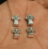 10 Pcs, 13x11mm German Silver Fairy Spacer Beads