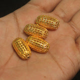 22x12mm, German Silver Golden Plated Beads