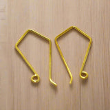 35x17mm Brass Earring Hooks