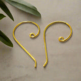 36x22mm Brass Earring Hooks