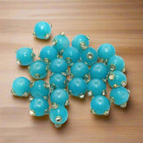 20 pcs 10mm Glass Kundan Beads Round