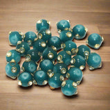 20 pcs 10mm Glass Kundan Beads Round