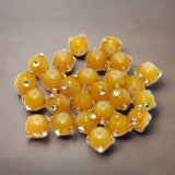 20 pcs 10mm Glass Kundan Beads Round