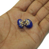 5 Pcs, 17x12mm Handpainted Kundan Work Oval Beads