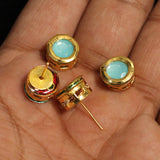 5 Pairs, 10mm Kundan Earring Studs