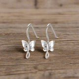 20x8mm Butterfly Brass Earring Hooks