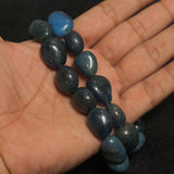 1 String, 17-12 mm Acco Onyx Stone Tumble Beads