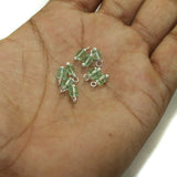 100 Pcs, 4mm Glass Loreal Beads Silver Plated