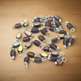 240 Pcs, 5mm Glass Loreal Beads  Silver Plated