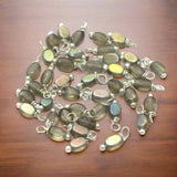 240 Pcs, 5mm Glass Loreal Beads  Silver Plated