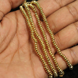 52 Gm, Brass Disc Beads Golden