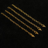 10 Pcs, Extender Chain With Lobster Hooks Golden