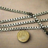 Metal Box Chain  (Link size 4 ) 1 Mtr.