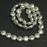 1 String, 10x5mm Taiwan Baroque Pearls  Flat Round