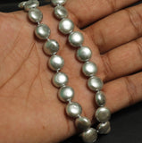 1 String, 10x5mm Taiwan Baroque Pearls  Flat Round