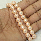 1 String, 10mm  Faux Round pearl Beads