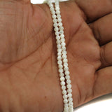 1 String, Off White Round Mother Of Pearl Shell Beads