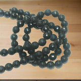 1 String, 10mm Zed Cut Round Beads