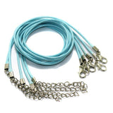 5 Pcs, Leather Necklace Cord Dori With Clasp and Extension Chain