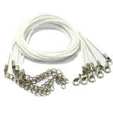 5 Pcs, Leather Necklace Cord Dori With Clasp and Extension Chain