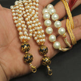 Pearl and Meenakari Beaded Adjustable Dori