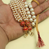 Pearl and Meenakari Beaded Adjustable Dori