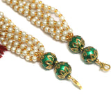 Pearl and Meenakari Beaded Adjustable Dori