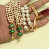 Pearl and Meenakari Beaded Adjustable Dori