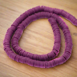 Polymer Clay Fimo Ring Beads 1 String, 6mm