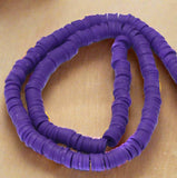 Polymer Clay Fimo Ring Beads 1 String, 6mm