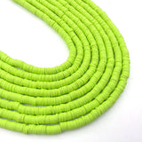 6mm Disc Polymer Clay Fimo Bead 1 String