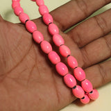 1 String Oval Glass Beads