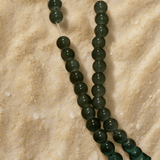 1 String, 6mm Plain Glass Beads