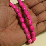 1 String Oval Glass Beads