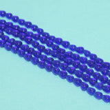 5 Strings 7x6mm Plain Drop Glass Beads