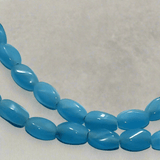 5 Strings Fire Polish Twisty Oval Beads 6x4 mm